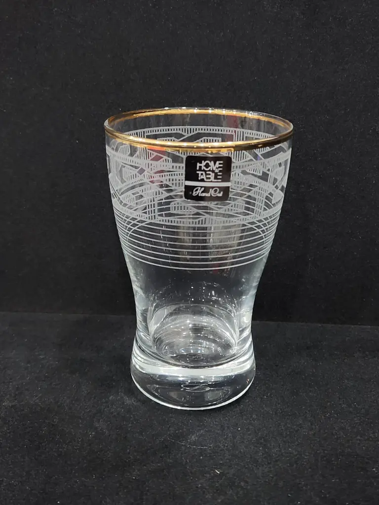 Glass Tumbler Golden  6 Pieces 