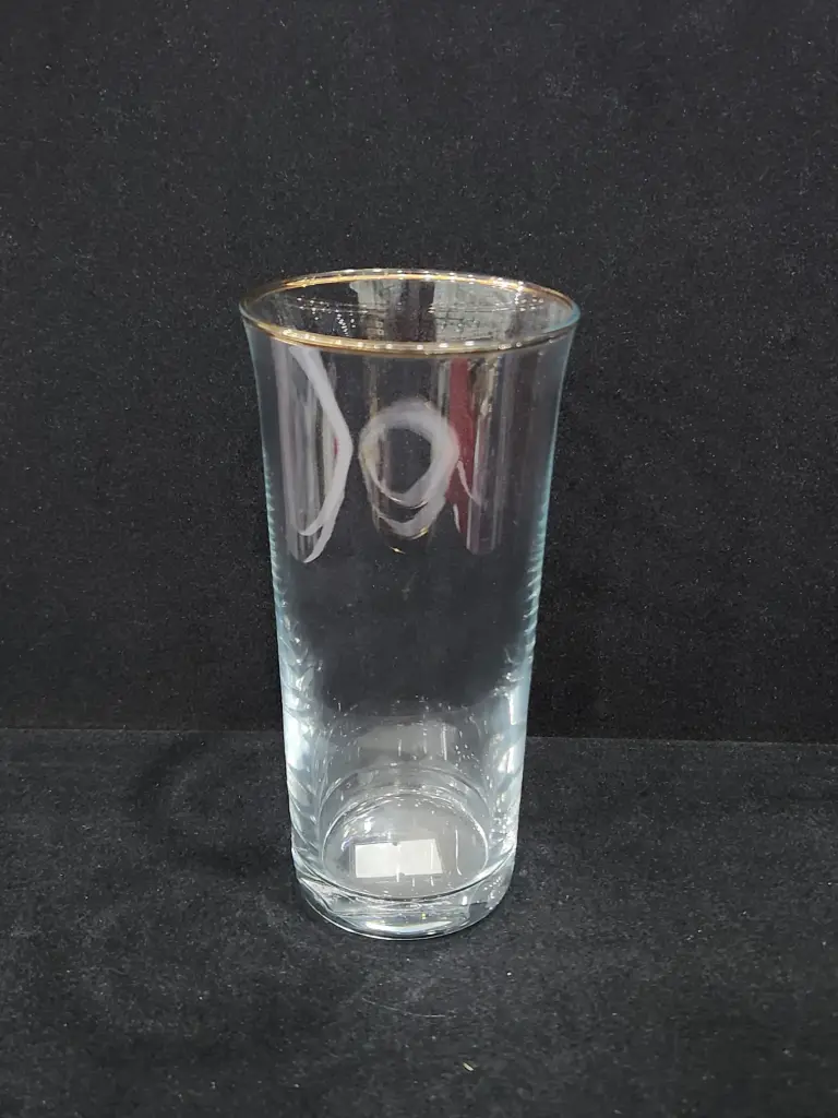 Glass Tumbler Golden 6 Pieces 