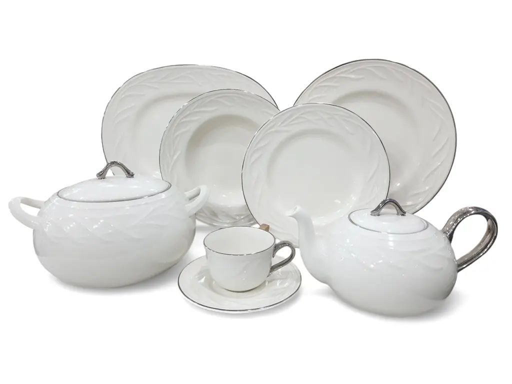 Dinner Set Imperial Collection Thailand Hi Tech Ceramic 85 pieces 12 person