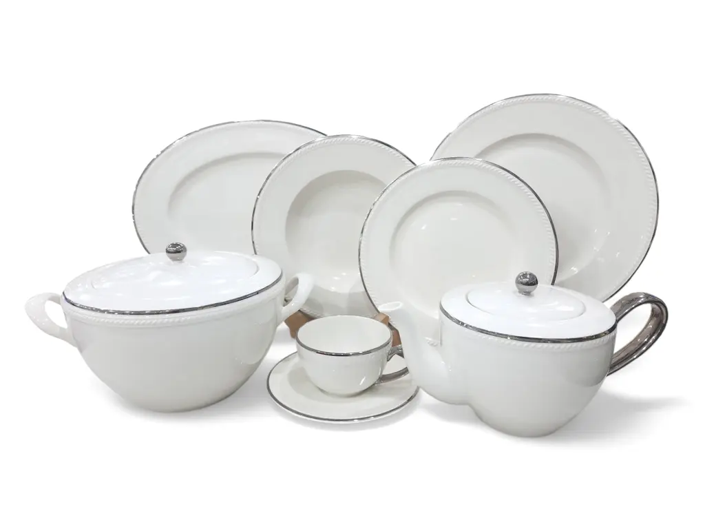 Dinner Set Imperial Collection Thailand Hi Tech Ceramic 61 pieces 8 person