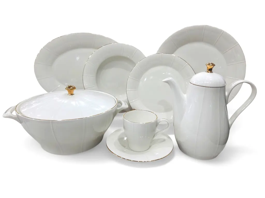 Dinner Set Imperial Collection Thailand Hi Tech Ceramic 85 pieces 12 person