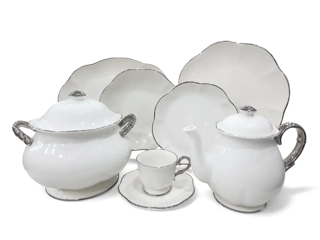 Dinner Set Imperial Collection Thailand Hi Tech Ceramic 85 pieces 12 person