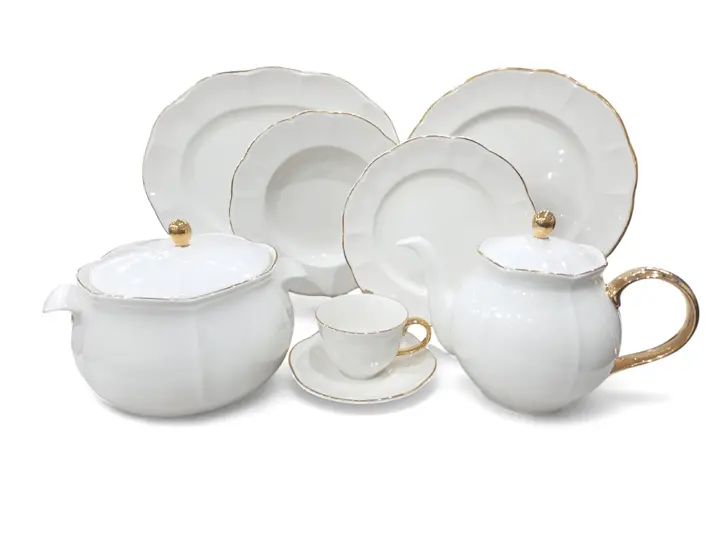 Dinner Set Imperial Collection Thailand Hi Tech Ceramic 85 pieces 12 person