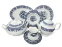 Dinner Set Bone China An Evening in Paris 61 pieces 8 person