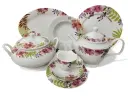Dinner Set Bone China An Evening in Paris 61 pieces 8 person