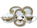 Dinner Set Bone Beauty Home 61 pieces 8 person