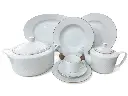 Dinner Set Bone Zarin Iran 85 pieces 12 person