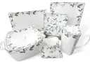 Dinner Set Bone China Elegant Style  85 pieces 12 person