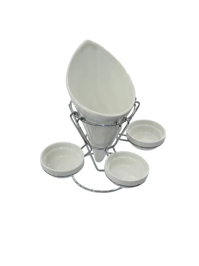 Ceramic Con Dip Set With Mattel Stand 