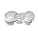 Dinner Set Queen Elizabeth Royal Bone China 61 pieces 8 person