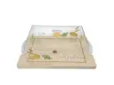Wooden Cheez & Pastry Tray with Acrylic Cover 
