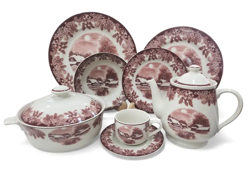Dinner Set The White House Stoneware 85 pieces 12 person
