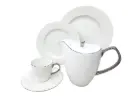 Tea Set Imperial Collection Thailand Hi Tech Ceramic 24 Pieces 6 Person    