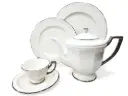 Tea Set Imperial Collection Thailand Hi Tech Ceramic 24 Pieces 6 Person        