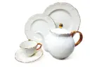 Tea Set Imperial Collection Thailand Hi Tech Ceramic 24 Pieces 6 Person        