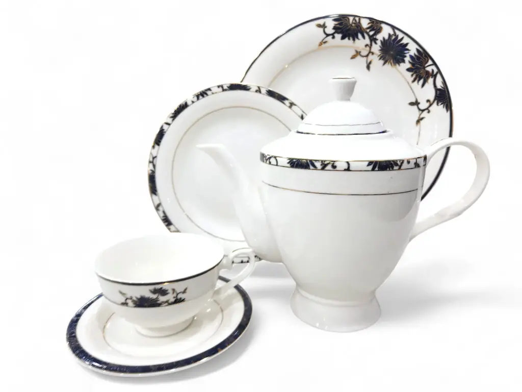 Tea Set Bone China Yamatos Collection 24 Pieces 6 Person