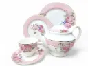 Tea Set Bone China Queen Elizabeth 24 Pieces