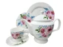 Tea Set Bone China Queen Elizabeth 24 Pieces