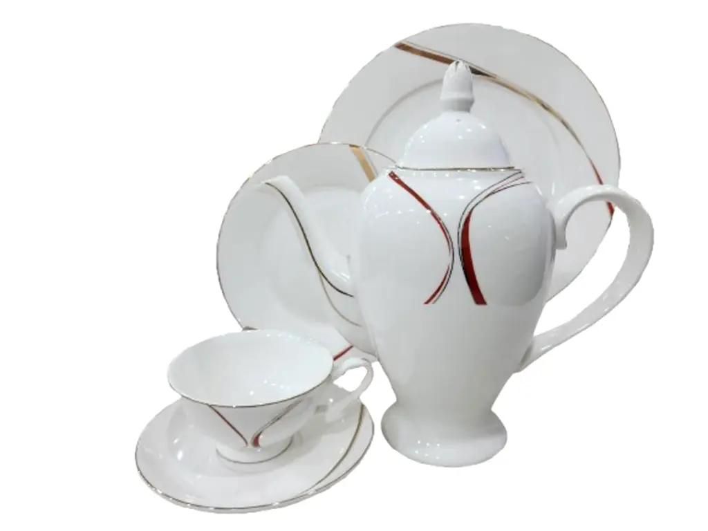 Tea Set Bone China 24 Pieces 