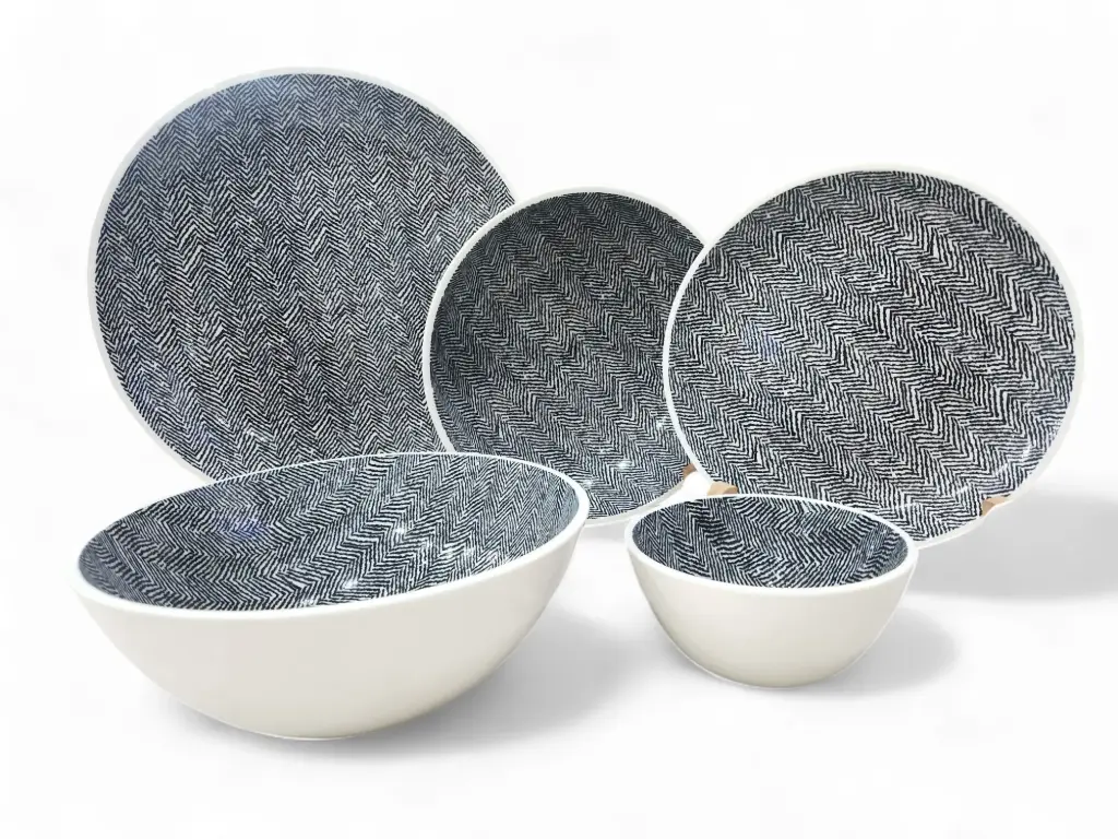 Danny Home Plate Set Stone Ware  25 Pieces 6 Person
