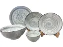 Danny Home Plate Set Stone Ware  25 Pieces 6 Person