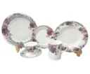 Queen Elizabeth Collection Plate Set 36 Pieces 6 Person