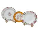 Plate Set Bone China 18 Pieces 6 Person