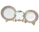Plate Set Bone China 18 Pieces 6 Person
