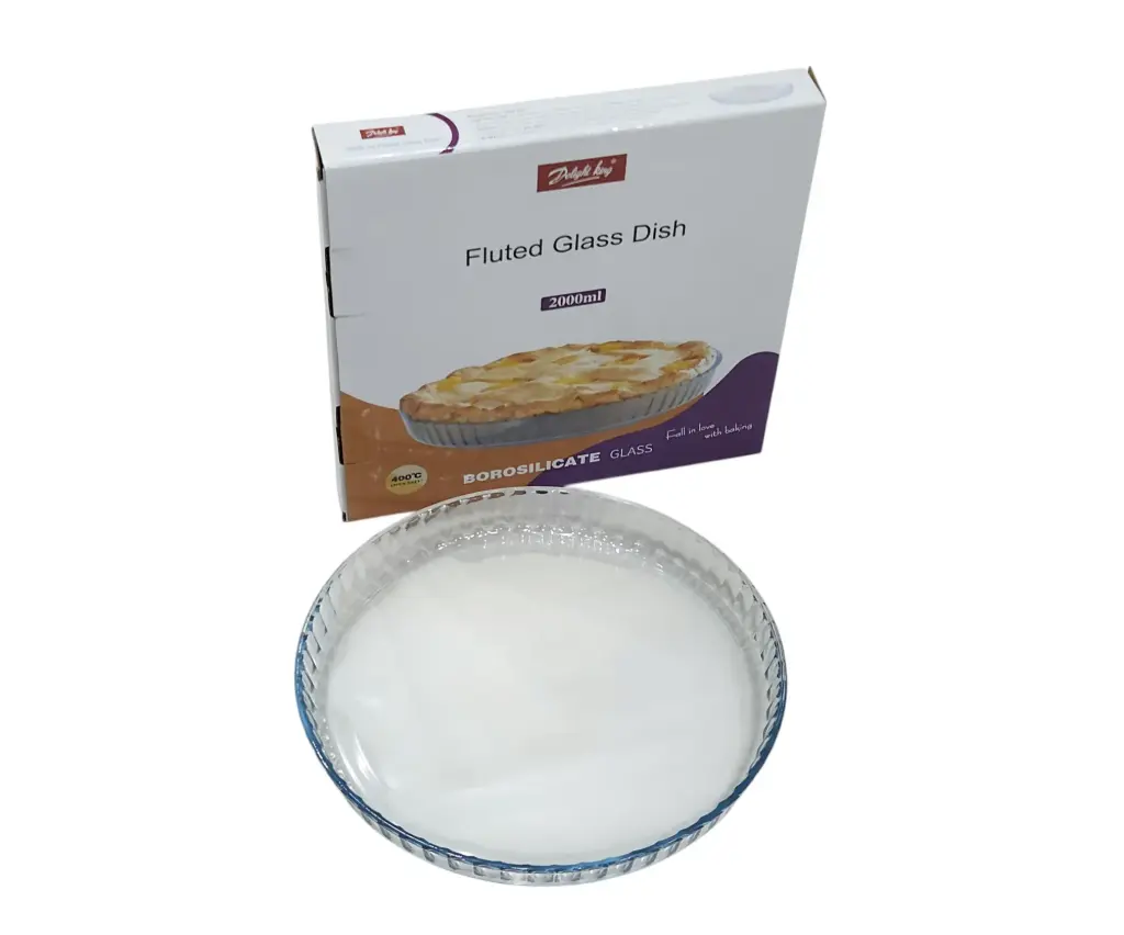 DK Fluted Glass Dish 2000ml