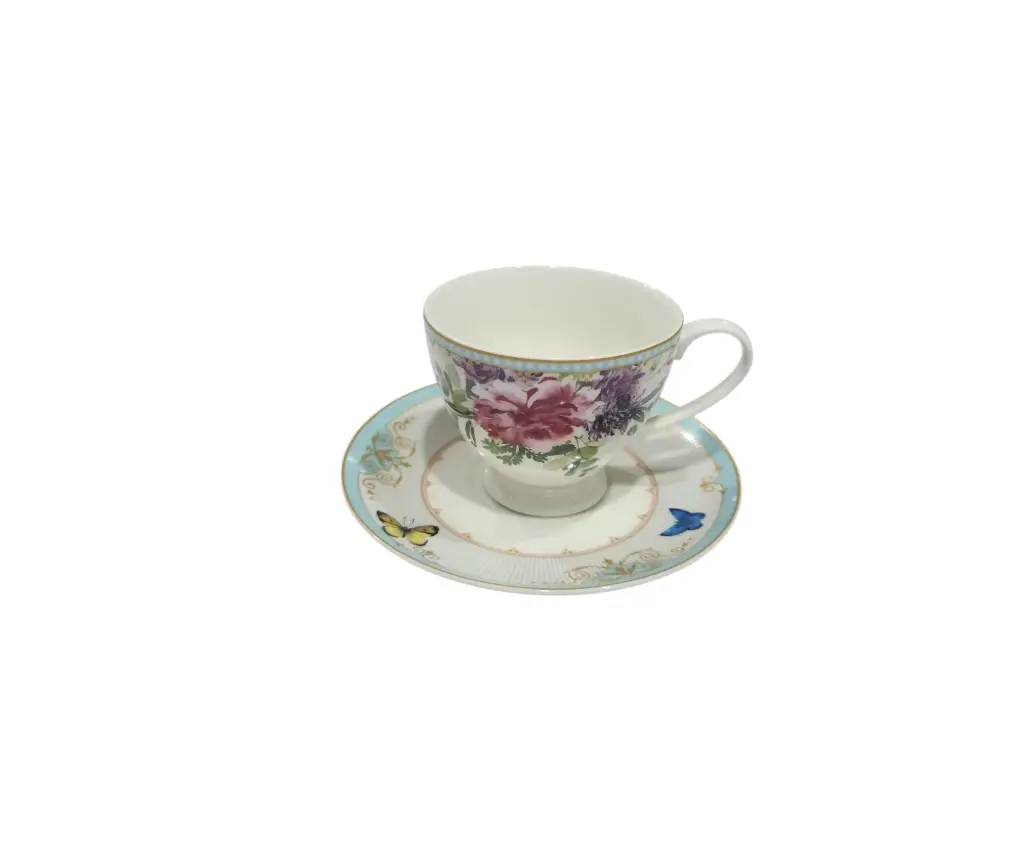 Cup & Soccer Bone China 6pcs
