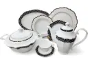 Dinner Set Bone China Yamatos Japan 85 pieces 12 person