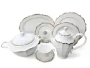 Dinner Set Bone China Yamatos Japan 85 pieces 12 person