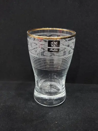 Glass Tumbler Golden  6 Pieces 