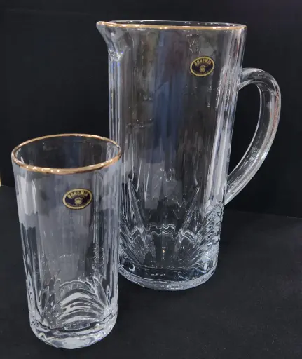 [125/510560024] Water Set Bohemia Copy China Crystal 7pcs 