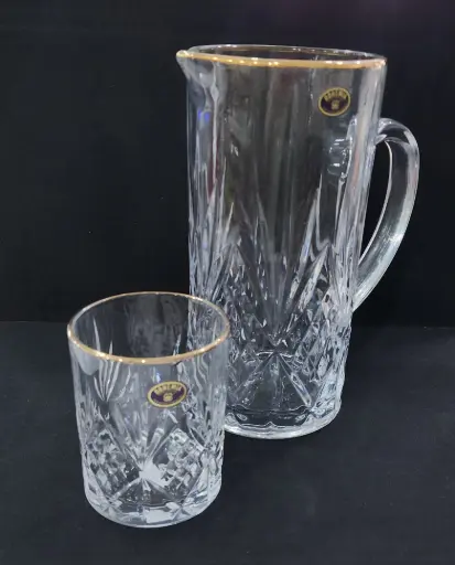 [125/480106002] Water Set Bohemia Copy China Crystal 7pcs 