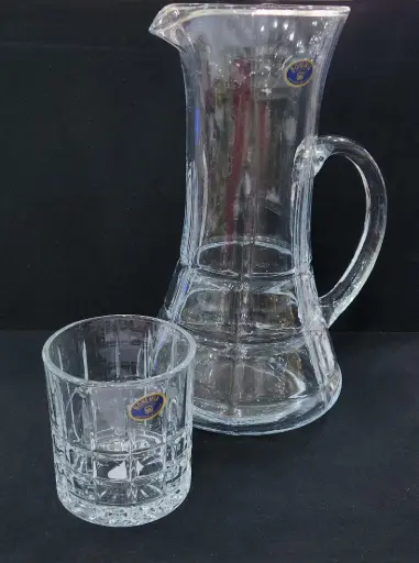 [85/30010250] Water Set Bohemia Copy China Crystal 7pcs 