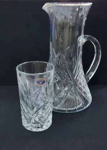 [85/30010248] Water Set Bohemia Copy China Crystal 7pcs 