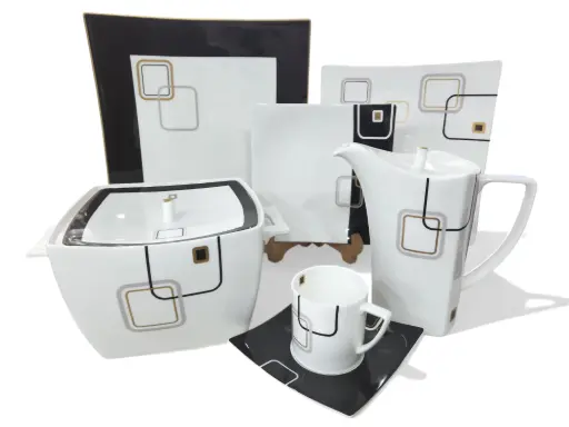 [Royal Bone] Dinner Set Royal Bone Thailand  85 pieces 12 person