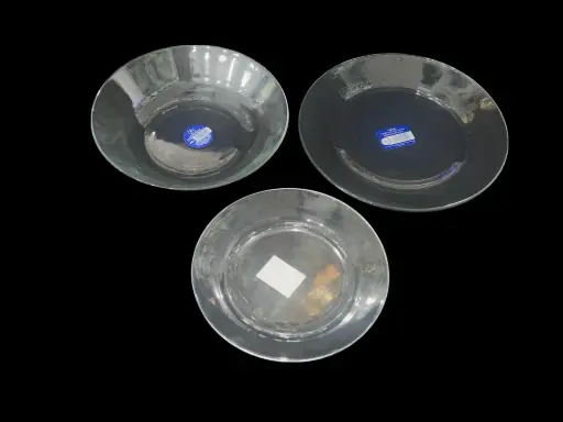 [105/33-18pcs]  Plate Set Duralex France  18 pcs 6 Person 