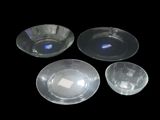 [125/37-24pcs]  Plate Set Duralex France  24 pcs 6 Person 