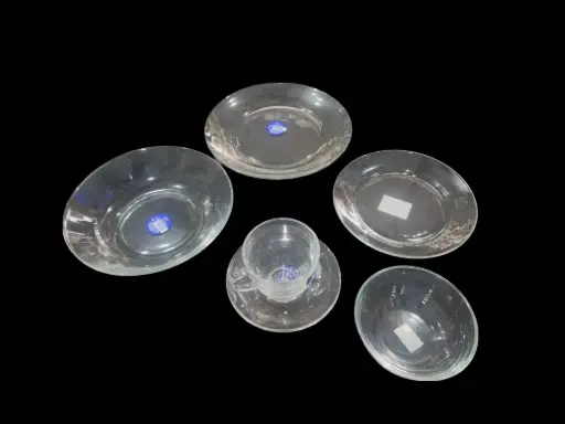 [155/39-]  Plate Set Duralex France  30 pcs 6 Person  