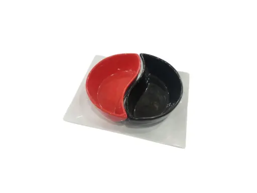 [28/] Chip & Dip Snake Tray Ceramic 