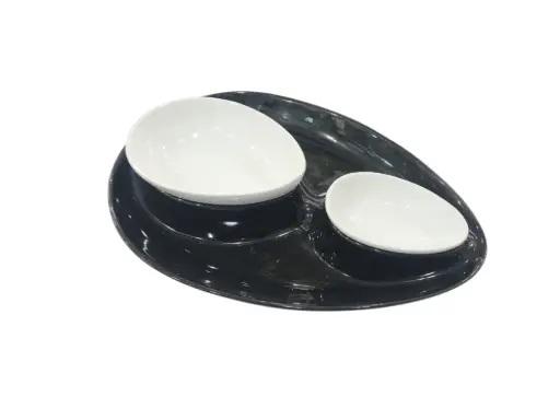 [32] Chip & Dip Snake Tray Ceramic