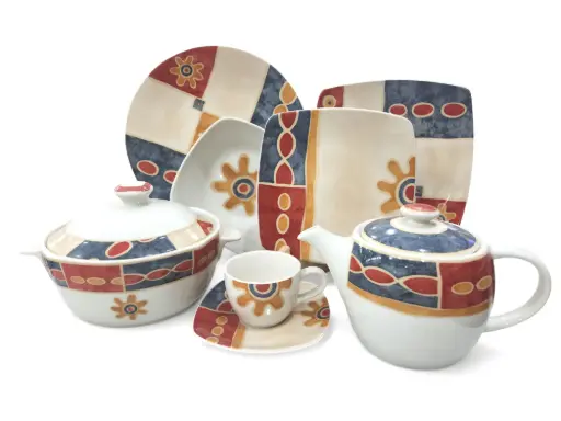 [0028/80] Dinner Set The White House Stoneware 61 pieces 8 person