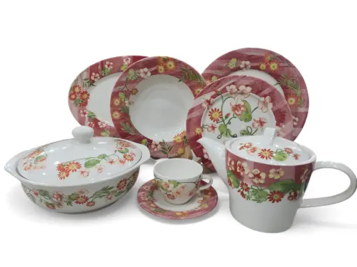 [Happiness] Dinner Set Windsor 85 pieces 12 person