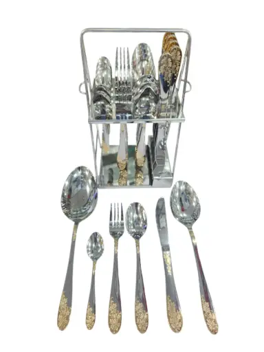 [225/75] Cutlery Set with stand Alpenberg 26 Pcs 6 Person 