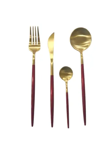 [85/240586] Cutlery Set with Box 24 Pcs 6 Person 