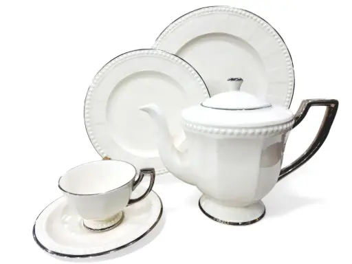 [Florance/PL] Tea Set Imperial Collection Thailand Hi Tech Ceramic 24 Pieces 6 Person        