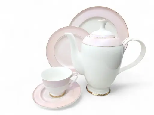 [Queen/T] Tea Set Bone China Yamatos Collection 24 Pieces 6 Person