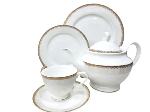 [S-7058/21] Tea Set Bone China Queen Elizabeth 24 Pieces